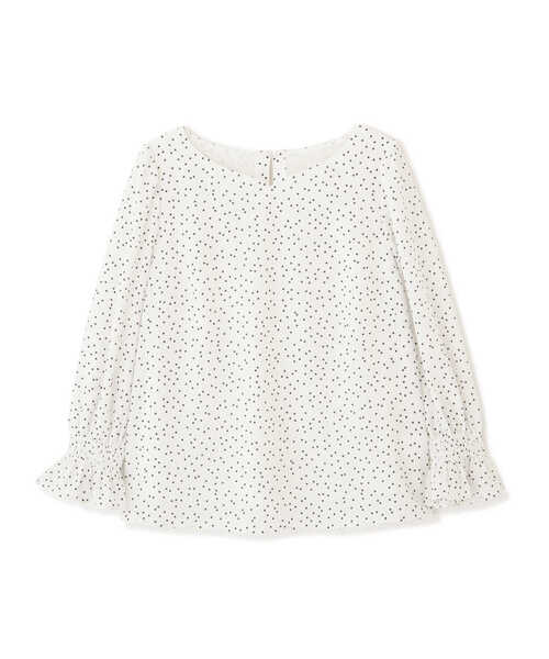 PROPORTION BODY DRESSING（プロポーションボディドレッシング）の「ハートネックシャーリングブラウス / 1212110307（シャツ/ブラウス・レディース・ホワイト系その他/ブルー/オフホワイト・SMALL/MEDIUM）」の13枚目の写真