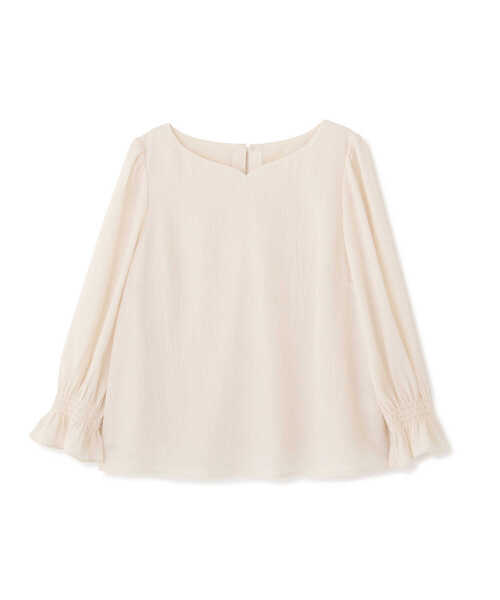 PROPORTION BODY DRESSING（プロポーションボディドレッシング）の「ハートネックシャーリングブラウス / 1212110307（シャツ/ブラウス・レディース・ホワイト系その他/ブルー/オフホワイト・SMALL/MEDIUM）」の19枚目の写真