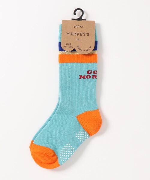 MARKEY'S（マーキーズ）の「【別注】ラインソックス（baby/13～15cm）（ソックス/靴下・キッズ・ホワイト/レッド/イエロー/ブルー・13-15cm）」の3枚目の写真