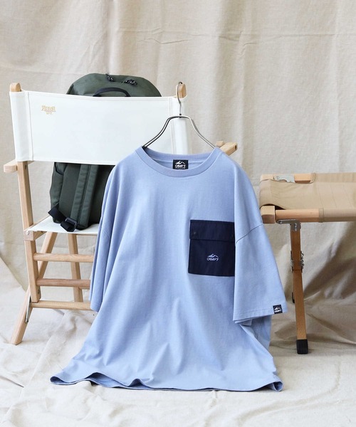 CAMP7（キャンプセブン）の「【CAMP7】ナイロンポケットＴシャツ（Tシャツ/カットソー・メンズ・ベージュ/ホワイト/ブラック/ブルー・XL/S/L/M）」の14枚目の写真