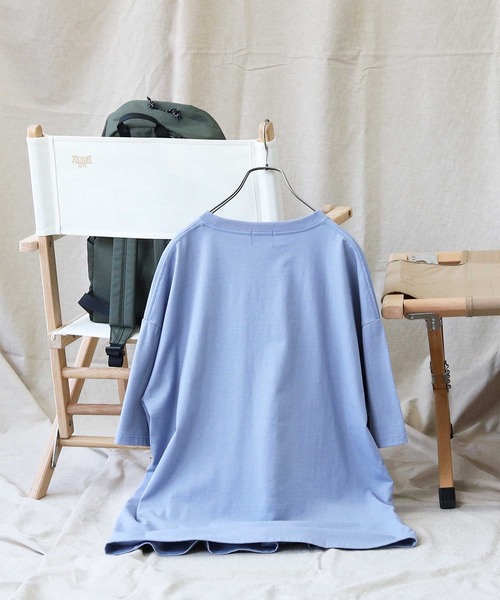 CAMP7（キャンプセブン）の「【CAMP7】ナイロンポケットＴシャツ（Tシャツ/カットソー・メンズ・ベージュ/ホワイト/ブラック/ブルー・XL/S/L/M）」の15枚目の写真