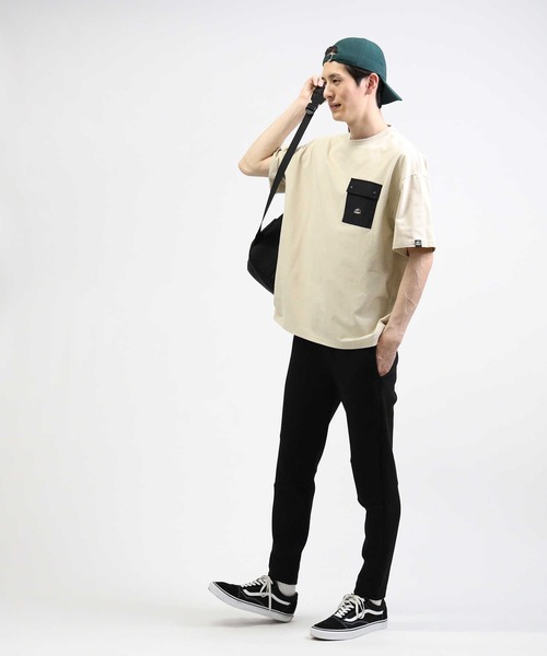 CAMP7（キャンプセブン）の「【CAMP7】ナイロンポケットＴシャツ（Tシャツ/カットソー・メンズ・ベージュ/ホワイト/ブラック/ブルー・XL/S/L/M）」の9枚目の写真