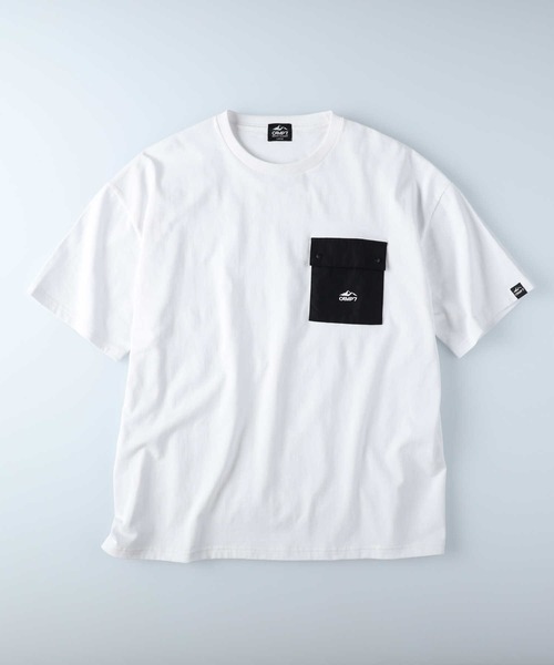 CAMP7（キャンプセブン）の「【CAMP7】ナイロンポケットＴシャツ（Tシャツ/カットソー・メンズ・ベージュ/ホワイト/ブラック/ブルー・XL/S/L/M）」の22枚目の写真