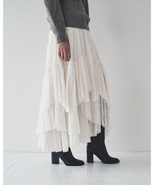 CASA FLINE（カーサフライン）の「フリルスカート（スカート