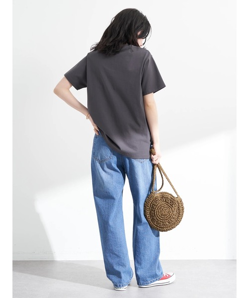 earth music&ecology（アースミュージックアンドエコロジー）の「アソートプリントＴシャツ（Tシャツ/カットソー・レディース・チャコールグレー/ベージュ/オフホワイト/ライトグリーン・FREE）」の12枚目の写真