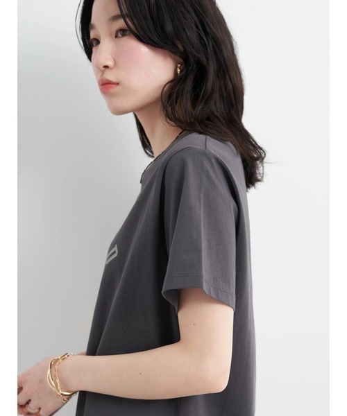 earth music&ecology（アースミュージックアンドエコロジー）の「アソートプリントＴシャツ（Tシャツ/カットソー・レディース・チャコールグレー/ベージュ/オフホワイト/ライトグリーン・FREE）」の13枚目の写真