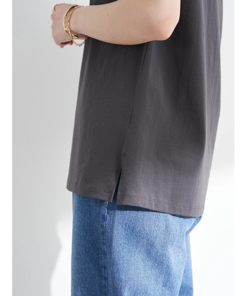 earth music&ecology（アースミュージックアンドエコロジー）の「アソートプリントＴシャツ（Tシャツ/カットソー・レディース・チャコールグレー/ベージュ/オフホワイト/ライトグリーン・FREE）」の14枚目の写真