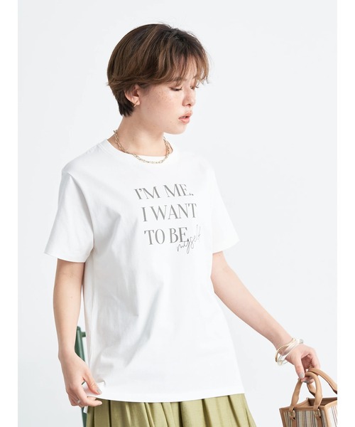 earth music&ecology（アースミュージックアンドエコロジー）の「アソートプリントＴシャツ（Tシャツ/カットソー・レディース・チャコールグレー/ベージュ/オフホワイト/ライトグリーン・FREE）」の20枚目の写真