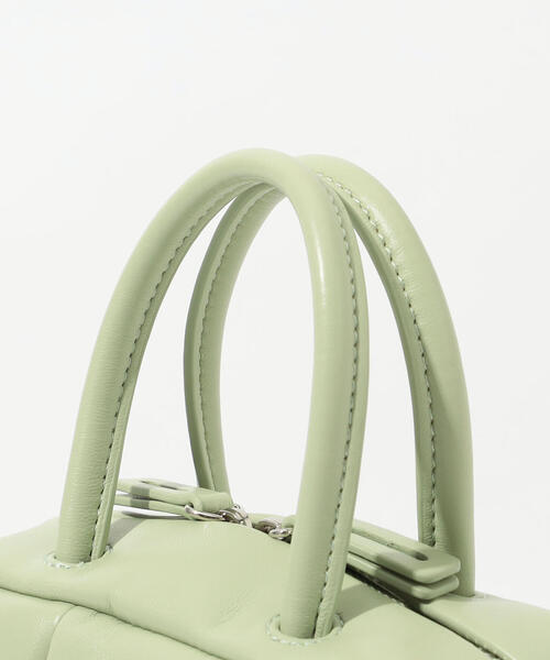 TOMORROWLAND （トゥモローランド）の「■【別注】ADD CULUMN×TOMORROWLAND PUFF ハンドバッグ（ショルダーバッグ・レディース・ライトグリーン/ホワイト/チャコールグレー・FREE）」の9枚目の写真