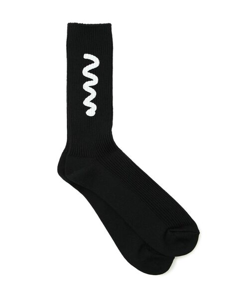 MARCOMONDE(マルコモンド)の「MARCOMONDE(マルコモンド)ONMM/graffiti ソックス/メンズ(ソックス/靴下・メンズ・ホワイト/ブラック・FREE)」の3枚目の写真