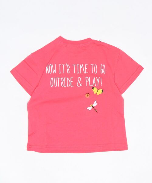 kladskap（クレードスコープ）の「サコッシュ風半袖Tシャツ（Tシャツ/カットソー・キッズ・ネイビー/オフホワイト/チェリーピンク・100cm/90cm/120cm/110cm/80ｃｍ/130cm）」の5枚目の写真