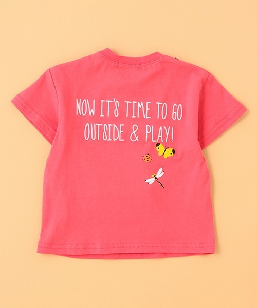 kladskap（クレードスコープ）の「サコッシュ風半袖Tシャツ（Tシャツ/カットソー・キッズ・ネイビー/オフホワイト/チェリーピンク・100cm/90cm/120cm/110cm/80ｃｍ/130cm）」の8枚目の写真