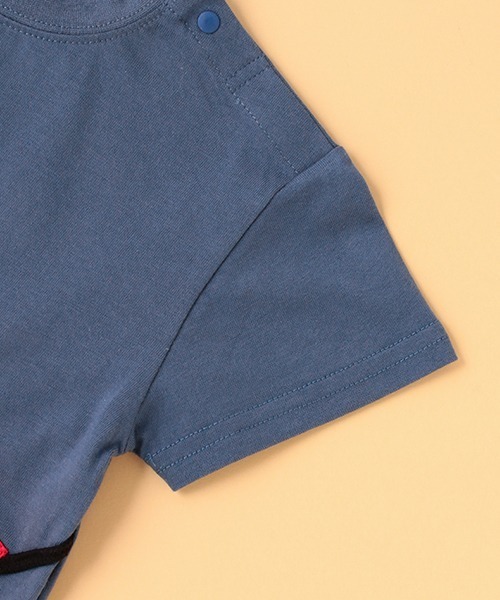 kladskap（クレードスコープ）の「サコッシュ風半袖Tシャツ（Tシャツ/カットソー・キッズ・ネイビー/オフホワイト/チェリーピンク・100cm/90cm/120cm/110cm/80ｃｍ/130cm）」の11枚目の写真