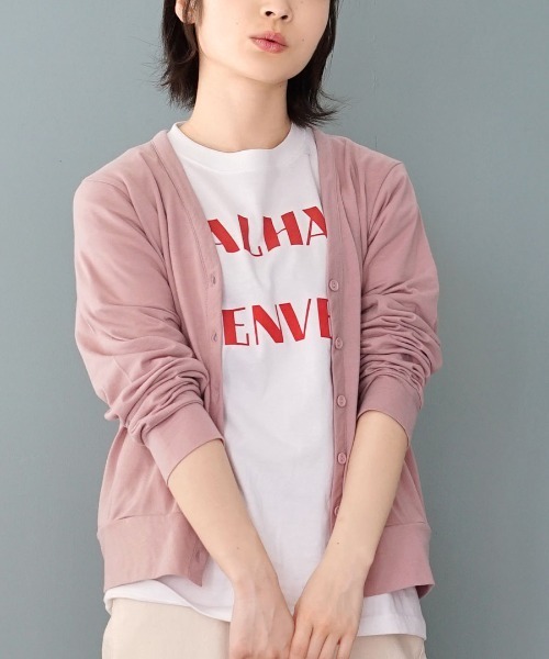 zootie（ズーティー）の「さらっと薄手で快適 UVカットカーディガン（カーディガン/ボレロ・レディース・ネイビー/杢グレー/ライトブルー/オフホワイト/ライトイエロー/ベージュ/ライトカーキ/ブラック/モカ/スモークピンク/ラベンダー/ミント・L-XL/M-L）」の12枚目の写真