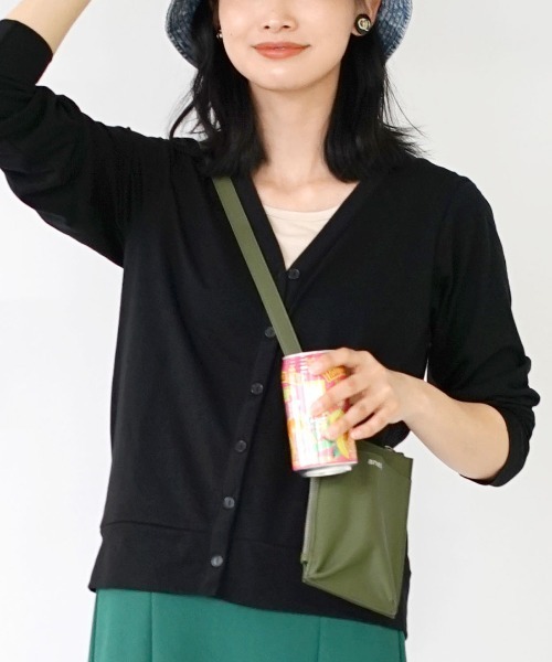 zootie（ズーティー）の「さらっと薄手で快適 UVカットカーディガン（カーディガン/ボレロ・レディース・ネイビー/杢グレー/ライトブルー/オフホワイト/ライトイエロー/ベージュ/ライトカーキ/ブラック/モカ/スモークピンク/ラベンダー/ミント・L-XL/M-L）」の3枚目の写真