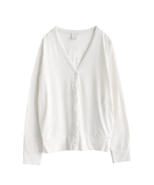 zootie（ズーティー）の「さらっと薄手で快適 UVカットカーディガン（カーディガン/ボレロ・レディース・ネイビー/杢グレー/ライトブルー/オフホワイト/ライトイエロー/ベージュ/ライトカーキ/ブラック/モカ/スモークピンク/ラベンダー/ミント・L-XL/M-L）」の13枚目の写真