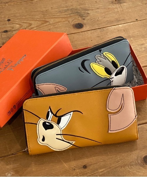 flapper_bags（フラッパー）の「TOM＆JERRY×Flapperフェイスアップリケロングウォレット（財布・レディース・ブラウン/グレー・FREE）」の6枚目の写真