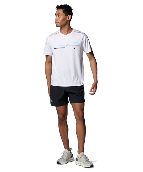 UNDER ARMOUR(アンダーアーマー)の「UAスピードストライド メッシュ ショートスリーブ Tシャツ グラフィック(ランニング/メンズ)(Tシャツ/カットソー・メンズ・ブラック/ホワイト・S/3XL/L/XXL/XL/M)」の9枚目の写真
