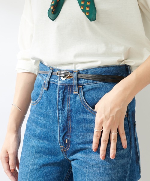 SHENERY（シーナリー）の「レザー細ベルト（ベルト・レディース・ブラック/ベージュ/シルバー・FREE）」の16枚目の写真