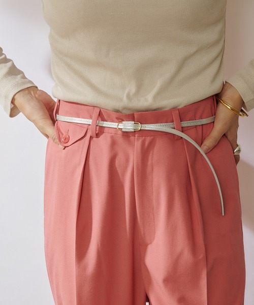 SHENERY（シーナリー）の「レザー細ベルト（ベルト・レディース・ブラック/ベージュ/シルバー・FREE）」の12枚目の写真