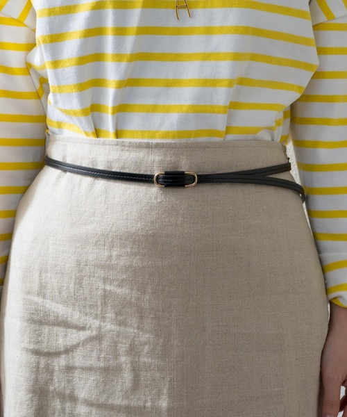 SHENERY（シーナリー）の「レザー細ベルト（ベルト・レディース・ブラック/ベージュ/シルバー・FREE）」の13枚目の写真