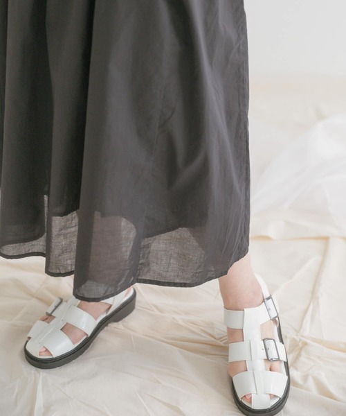 ITEMS URBANRESEARCH（アイテムズ アーバンリサーチ）の「ギャザーワンピース（ワンピース・レディース・ブラック/ベージュ/イエロー/ブルー・FREE）」の7枚目の写真