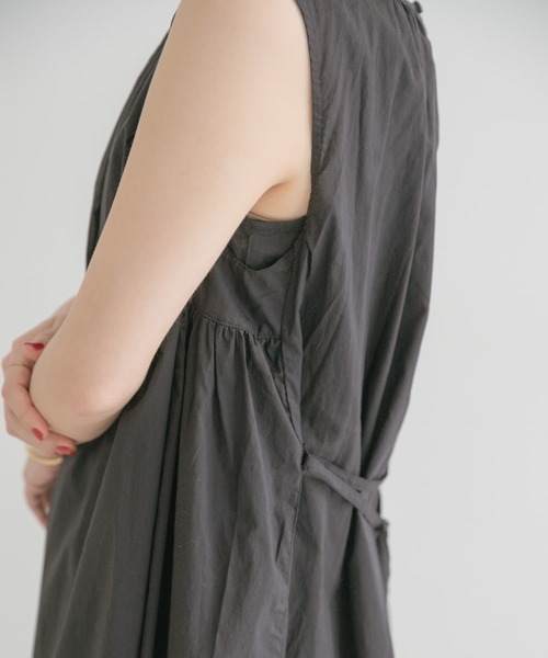 ITEMS URBANRESEARCH（アイテムズ アーバンリサーチ）の「ギャザーワンピース（ワンピース・レディース・ブラック/ベージュ/イエロー/ブルー・FREE）」の8枚目の写真