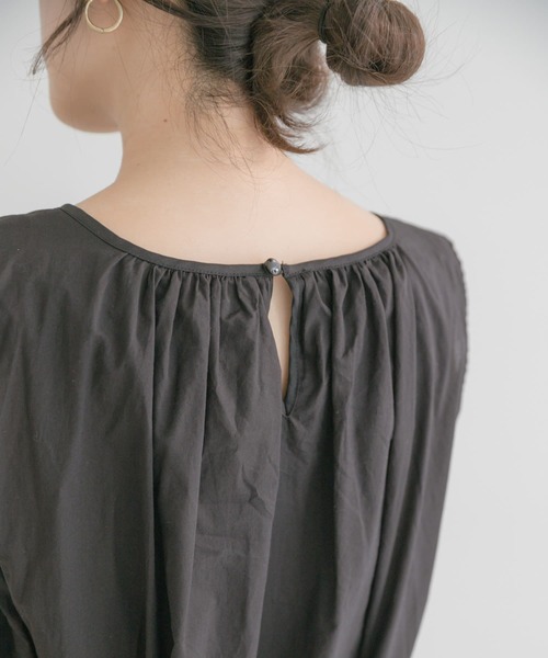 ITEMS URBANRESEARCH（アイテムズ アーバンリサーチ）の「ギャザーワンピース（ワンピース・レディース・ブラック/ベージュ/イエロー/ブルー・FREE）」の10枚目の写真