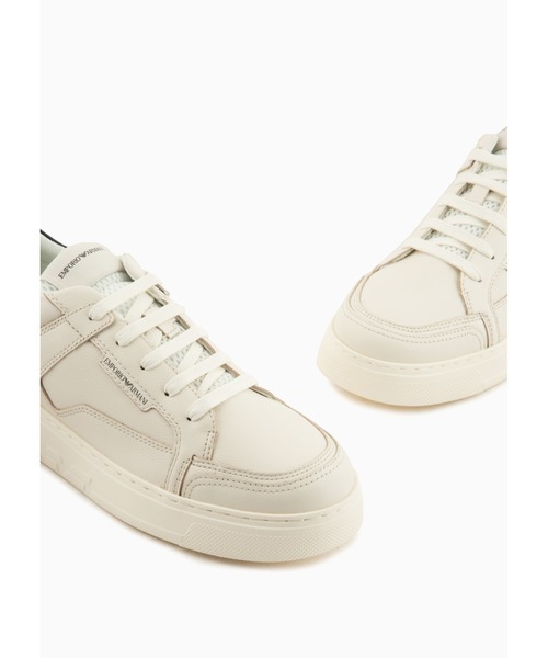 EMPORIO ARMANI（エンポリオアルマーニ）の「【エンポリオ アルマーニ】スニーカー ハンマードレザー製（スニーカー・メンズ・ブルー系その他/ブラック系その他/アイボリー・8/9/7/6.5/7.5/8.5/6/9.5）」の13枚目の写真