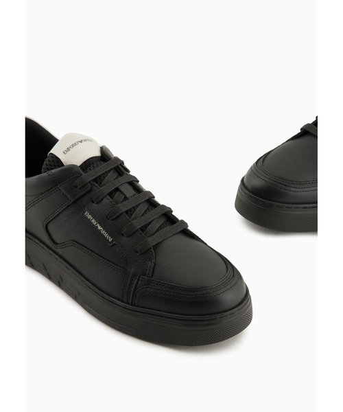 EMPORIO ARMANI（エンポリオアルマーニ）の「【エンポリオ アルマーニ】スニーカー ハンマードレザー製（スニーカー・メンズ・ブルー系その他/ブラック系その他/アイボリー・8/9/7/6.5/7.5/8.5/6/9.5）」の20枚目の写真