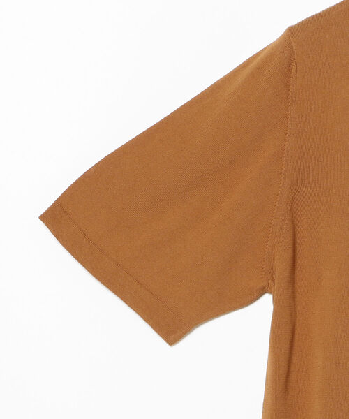 International Gallery BEAMS（インターナショナルギャラリービームス）の「ROBERTO COLLINA / フルボタン ショートスリーブポロ（ポロシャツ・メンズ・オリーブ/カーキ/ブルー・44/46/48）」の9枚目の写真