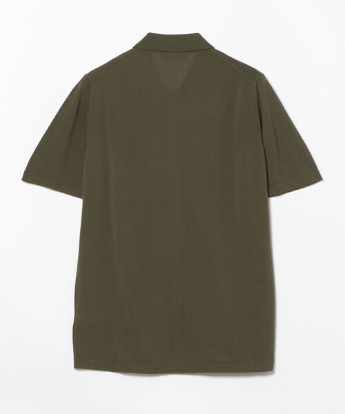 International Gallery BEAMS（インターナショナルギャラリービームス）の「ROBERTO COLLINA / フルボタン ショートスリーブポロ（ポロシャツ・メンズ・オリーブ/カーキ/ブルー・44/46/48）」の14枚目の写真