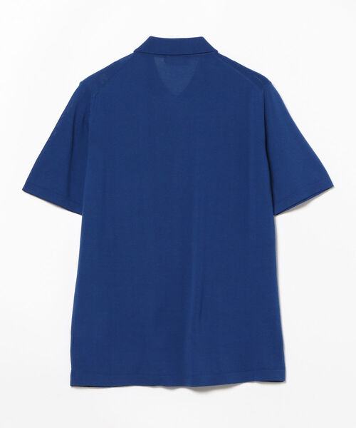 International Gallery BEAMS（インターナショナルギャラリービームス）の「ROBERTO COLLINA / フルボタン ショートスリーブポロ（ポロシャツ・メンズ・オリーブ/カーキ/ブルー・44/46/48）」の5枚目の写真