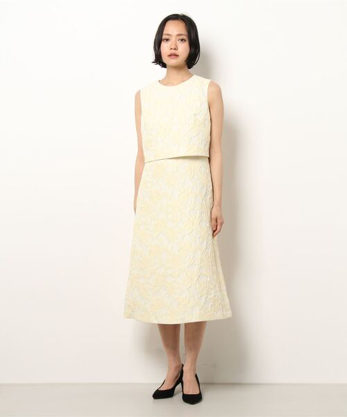 ワンピース を購入できます Anayi ワンピース ワンピース ドレス ビッグフラワージャガードセットアップ Anayi