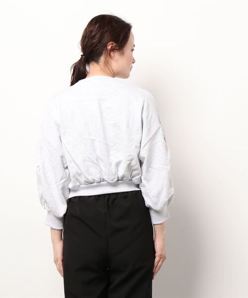 FIG&VIPER（フィグアンドバイパー）の「ボリュームスリーブショートPO（Tシャツ/カットソー・レディース・ライトグレー/ブラック/ライトピンク・FREE）」の5枚目の写真