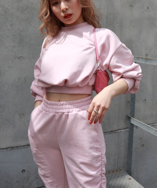 FIG&VIPER（フィグアンドバイパー）の「ボリュームスリーブショートPO（Tシャツ/カットソー・レディース・ライトグレー/ブラック/ライトピンク・FREE）」の6枚目の写真