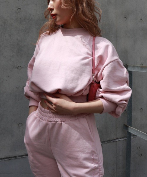 FIG&VIPER（フィグアンドバイパー）の「ボリュームスリーブショートPO（Tシャツ/カットソー・レディース・ライトグレー/ブラック/ライトピンク・FREE）」の7枚目の写真