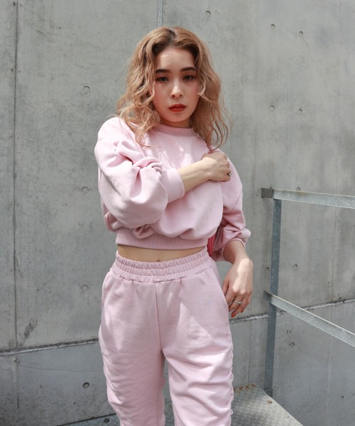 FIG&VIPER（フィグアンドバイパー）の「ボリュームスリーブショートPO（Tシャツ/カットソー・レディース・ライトグレー/ブラック/ライトピンク・FREE）」の11枚目の写真