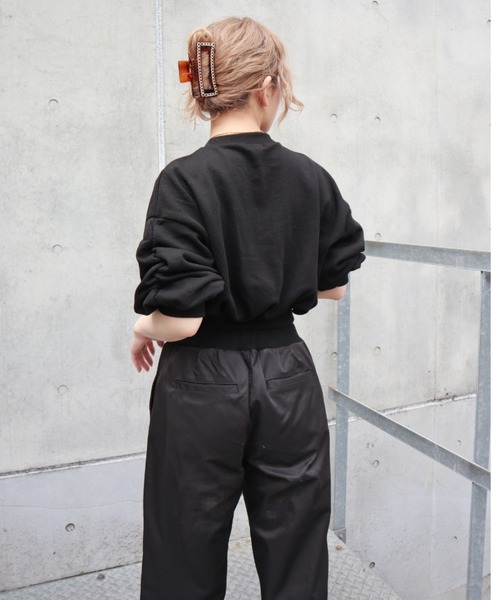 FIG&VIPER（フィグアンドバイパー）の「ボリュームスリーブショートPO（Tシャツ/カットソー・レディース・ライトグレー/ブラック/ライトピンク・FREE）」の20枚目の写真