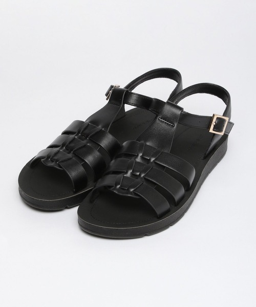 GLOBAL WORK(グローバルワーク)の「らくっションマエアキグルカ/272454(サンダル・レディース・アイボリー/ブラック・SMALL/MEDIUM/LARGE)」の1枚目の写真