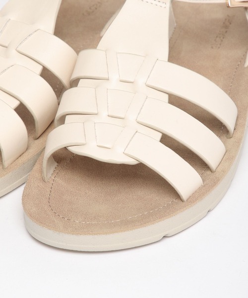 GLOBAL WORK(グローバルワーク)の「らくっションマエアキグルカ/272454(サンダル・レディース・アイボリー/ブラック・SMALL/MEDIUM/LARGE)」の10枚目の写真