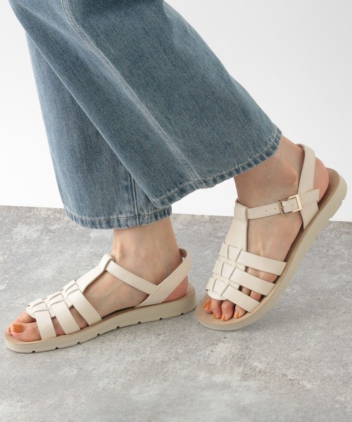 GLOBAL WORK(グローバルワーク)の「らくっションマエアキグルカ/272454(サンダル・レディース・アイボリー/ブラック・SMALL/MEDIUM/LARGE)」の13枚目の写真