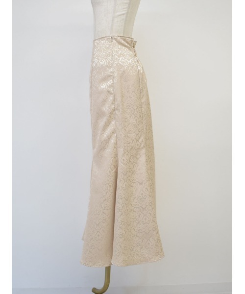 Reurie'(レウリィ)の「ジャガードマーメイドスカート(セットアップ対応) / mermaid skirt ジャガードスカート サテンジャガード サテンスカート サテンマーメイド ベージュ ブルー バックゴム(スカート・レディース・ブラック/ベージュ/ブルー・FREE)」の13枚目の写真