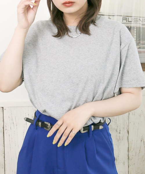 EPICKS（エピックス）の「GILDAN Tシャツ（S）（Tシャツ/カットソー・レディース・ブラック/オレンジ/ブルー系その他/ダークパープル/ロイヤルブルー/ワイン/グレー系その他/グレー/ライム/ライトピンク/ホワイト/ダークブルー・M/L/XL）」の4枚目の写真