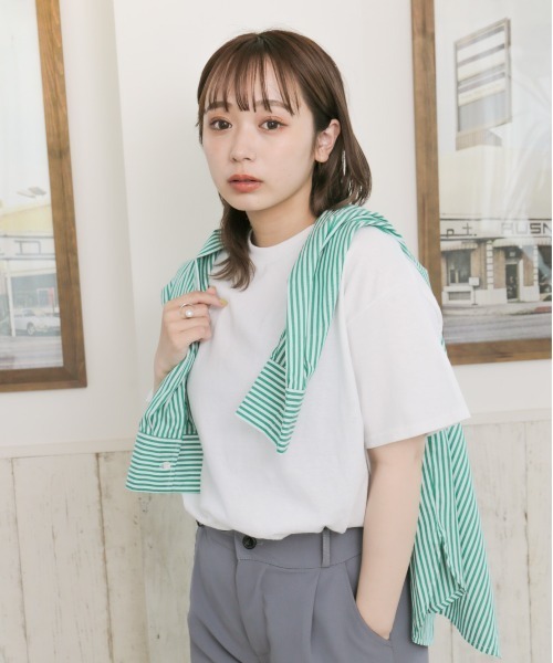 EPICKS（エピックス）の「GILDAN Tシャツ（S）（Tシャツ/カットソー・レディース・ブラック/オレンジ/ブルー系その他/ダークパープル/ロイヤルブルー/ワイン/グレー系その他/グレー/ライム/ライトピンク/ホワイト/ダークブルー・M/L/XL）」の2枚目の写真