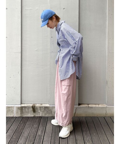 Ungrid（アングリッド）の「ストライプルーズシャツ（シャツ/ブラウス・レディース・ピンク/オレンジ/ブラウン/レッド/イエロー/グリーン/ブルー・FREE）」の13枚目の写真