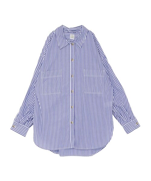 Ungrid（アングリッド）の「ストライプルーズシャツ（シャツ/ブラウス・レディース・ピンク/オレンジ/ブラウン/レッド/イエロー/グリーン/ブルー・FREE）」の8枚目の写真