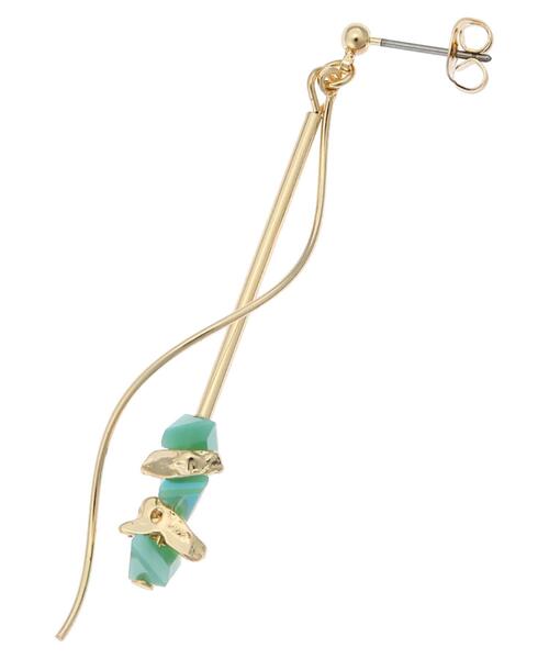 AMERICAN HOLIC（アメリカンホリック）の「変形ガラスピアス（ピアス（両耳用）・レディース・グリーン/ピンク・FREE）」の6枚目の写真