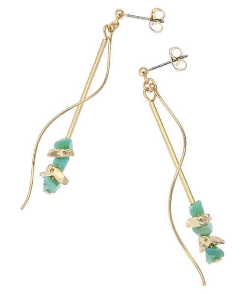 AMERICAN HOLIC（アメリカンホリック）の「変形ガラスピアス（ピアス（両耳用）・レディース・グリーン/ピンク・FREE）」の9枚目の写真