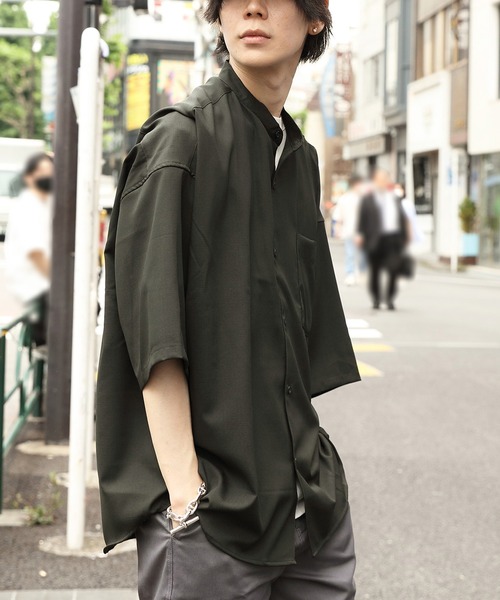 8(eight)(エイト)の「ビックバンドカラーシャツ(シャツ/ブラウス・メンズ・チャコールグレー/ベージュ/ブラウン/サックスブルー/ブルー/マルチ・LARGE/MEDIUM)」の11枚目の写真